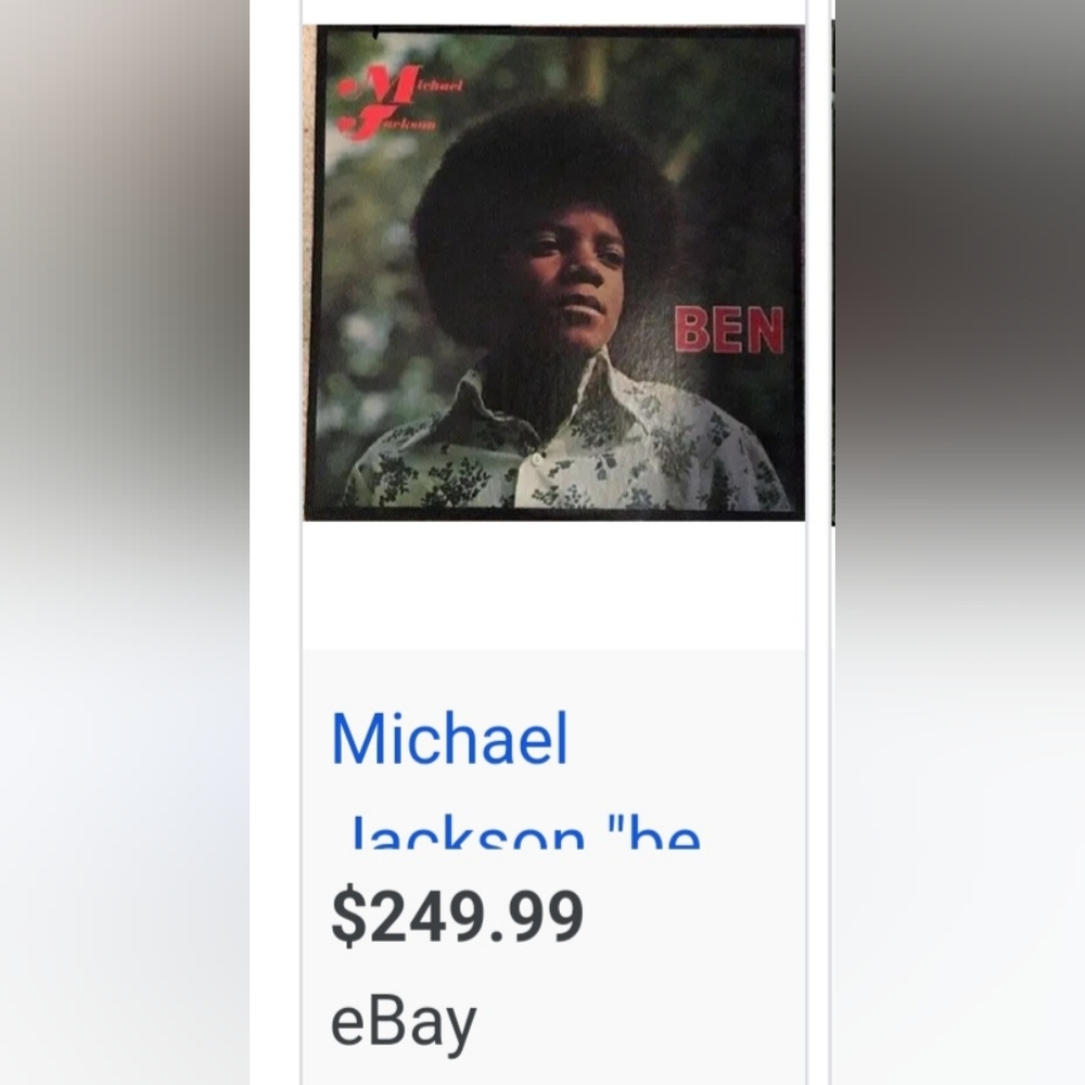 ❤️MICHAEL JACKSON'S BEN ALBUM. BEN IS HIGLY COLLECTABLE! ♥️. - Picture 8 of 8